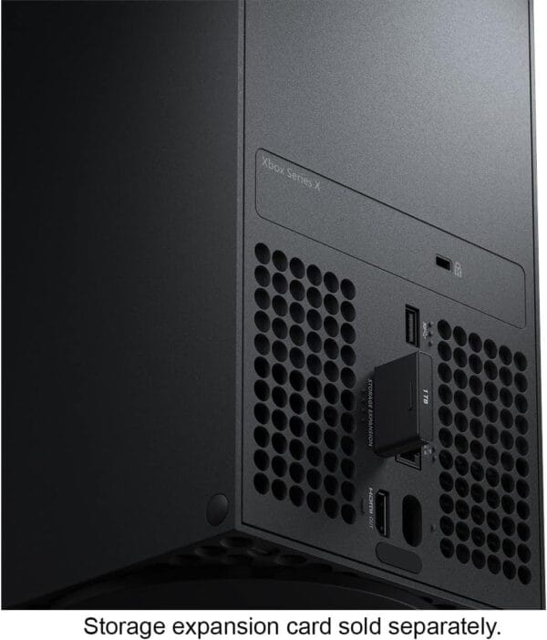 Xbox Series X with HDMI cable for high-definition gaming, ensuring smooth visuals up to 120 FPS.