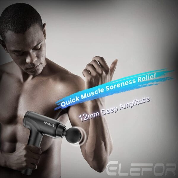 Sturdy carrying case designed for massage gun storage.