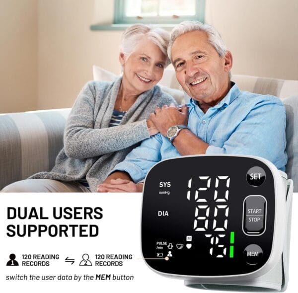 Voice broadcast function on Oklar blood pressure monitor with audio feedback