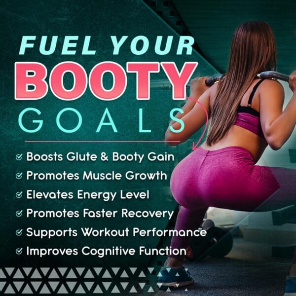 Scoop of creatine powder enriched with BCAA and collagen for stamina