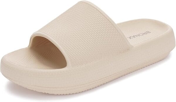BRONAX pillow slippers for men and women with cushioned sole, ideal for shower, house, and daily indoor comfort use