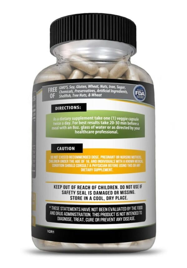 Full bottle shot of Digestive Enzymes with Prebiotics & Probiotics for gut relief