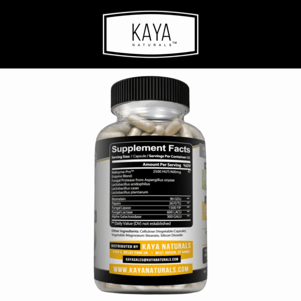 Hero shot of Digestive Enzymes with background props emphasizing gut health and clarity