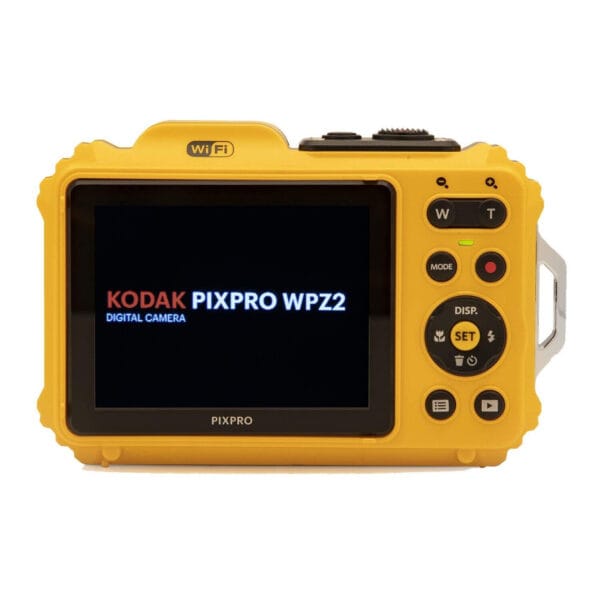 Side view of Kodak PIXPRO WPZ2 showing sealed waterproof design and tough exterior