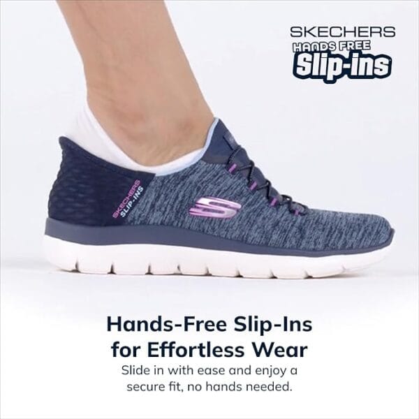 Skechers Women’s Hands Free Slip-ins in Summits Dazzling Haze – front angle view