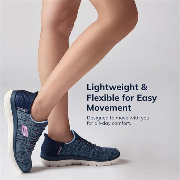 Close-up of the heel support in Skechers Hands Free Slip-ins
