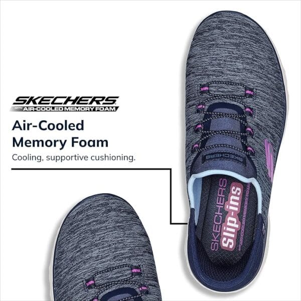 Top-down look at Skechers Women’s Slip-ins Summits Dazzling Haze