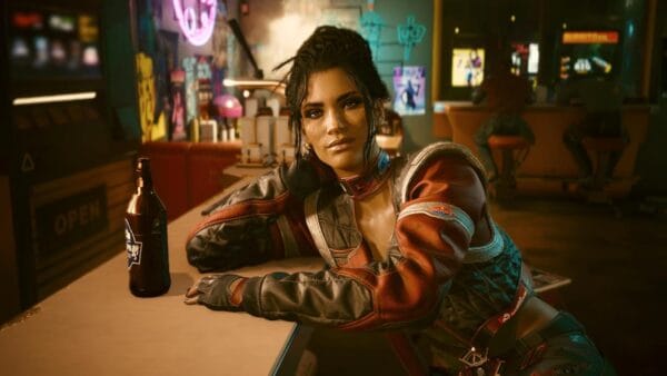 Full view of the box art design for Cyberpunk 2077 Nintendo Switch 2 version – futuristic visual theme
