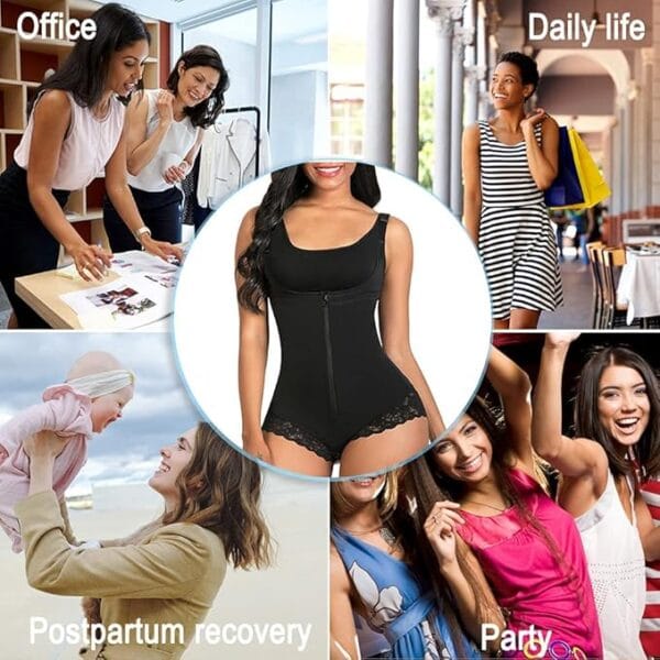 SHAPERX Fajas Colombianas Shapewear – front angle showing tummy control fit