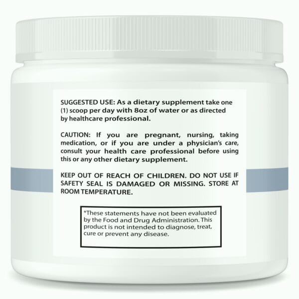 Front view of Finessa Digestive Health Support Powder, clean and gentle formula
