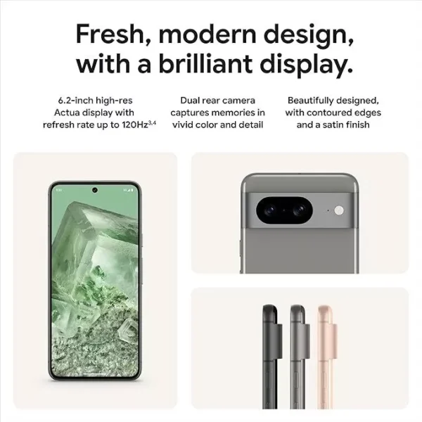Google Pixel 8 Pro in good condition showing front display view – unlocked, 128/256 GB
