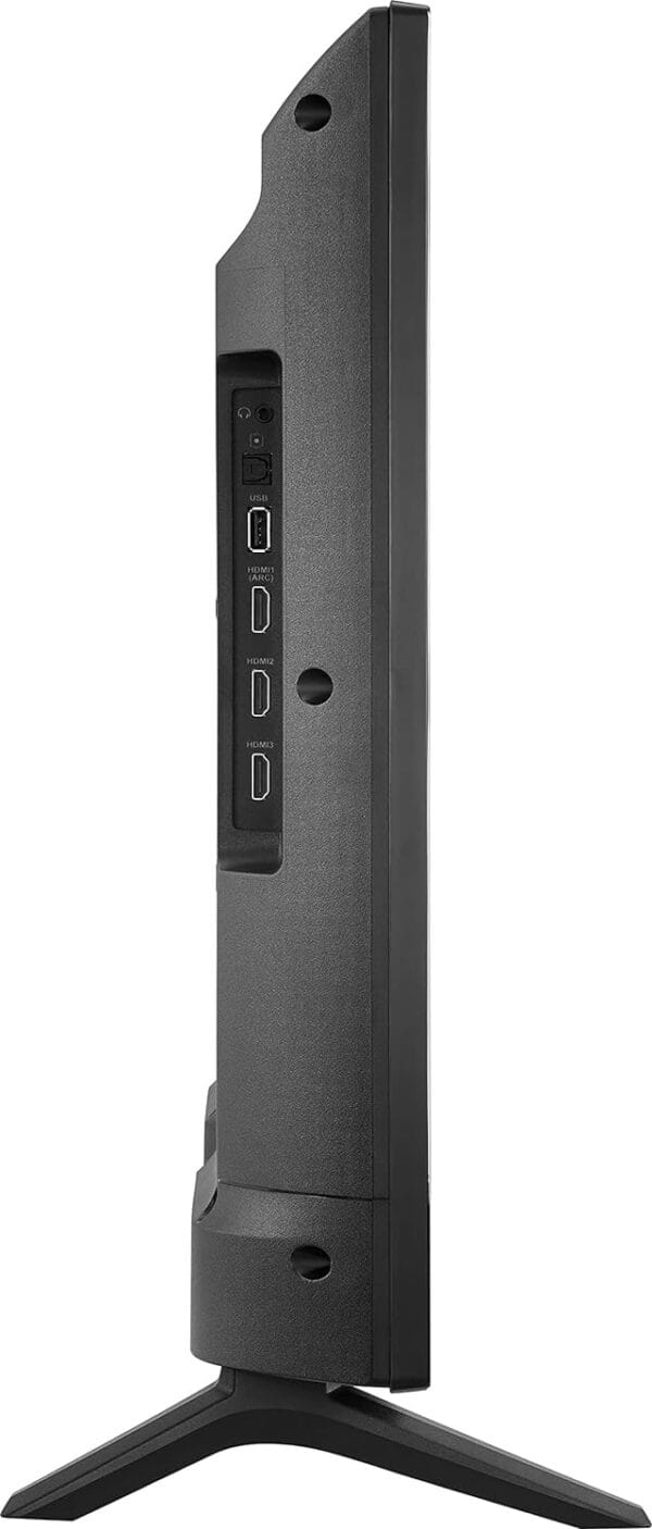 Close-up of the Alexa Voice Remote that comes with the INSIGNIA Fire TV, enabling hands-free control