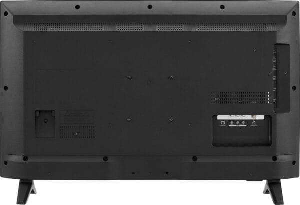 Smart setup screen on the INSIGNIA Fire TV showing built-in Wi-Fi, app login, and HDMI port recognition