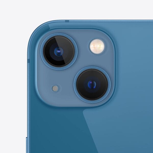 Rear camera and smooth back design of Apple iPhone 13, 128GB, Blue – Unlocked (Renewed)