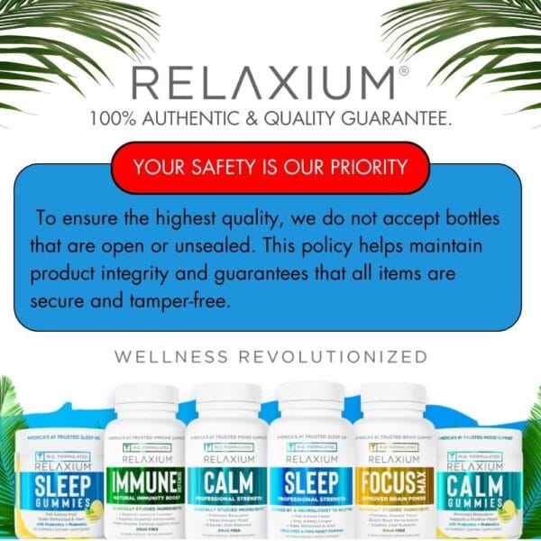 RELAXIUM SLEEP helps promote better nights and healthy sleep with powerful ingredients.