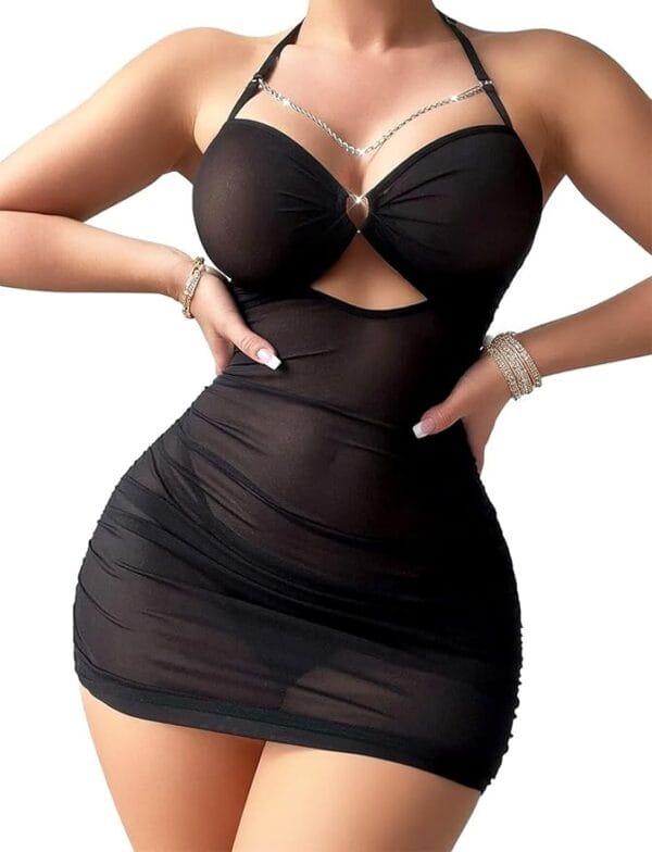 black lingerie