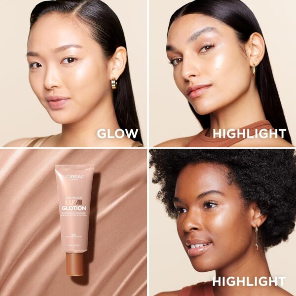Full product bottle shot of L’Oreal Paris Lumi Glotion 902 Light showing packaging and color