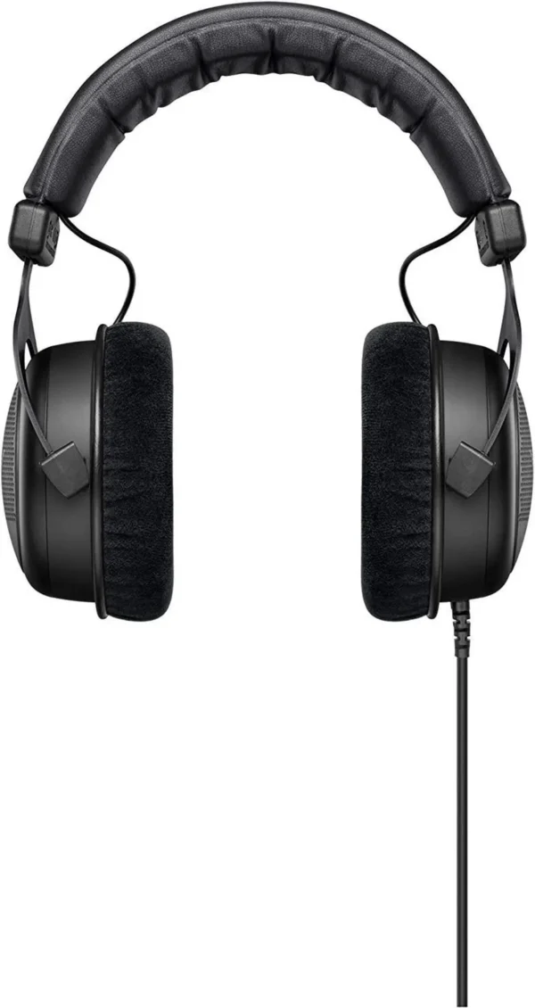 Top-down image of TYGR 300R open-back gaming headset showing headband padding and frame