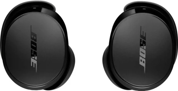 Open case view of Bose wireless earbuds showing compact design and secure charging feature