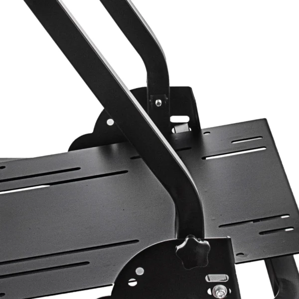 Ergonomic simulator steering stand offering comfort and adjustability for long gaming sessions