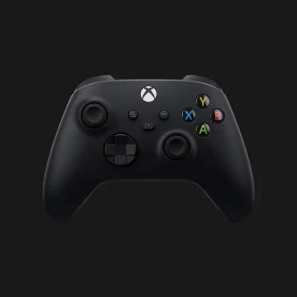 Angled shot of Xbox Series X wireless controller with ergonomic grip design