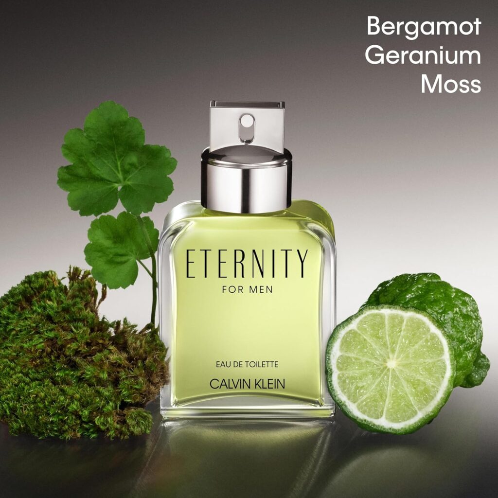 Calvin Klein Eternity for Men review – fragrance bottle with bergamot, geranium, and moss notes