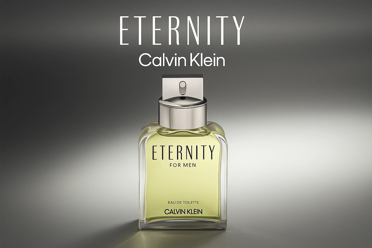 Calvin Klein Eternity perfume bottle showcasing elegant minimalist design