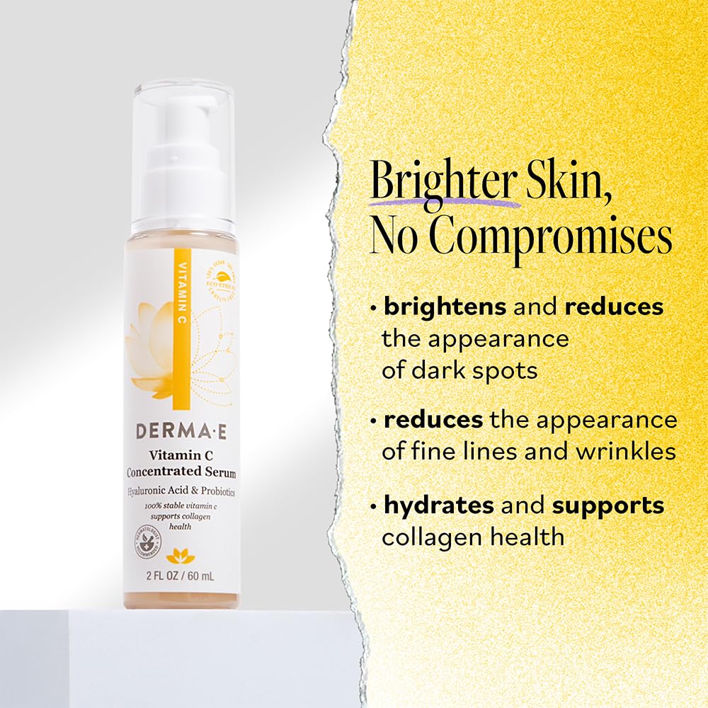 Derma E Vitamin C serum with hyaluronic acid for brighter, hydrated skin