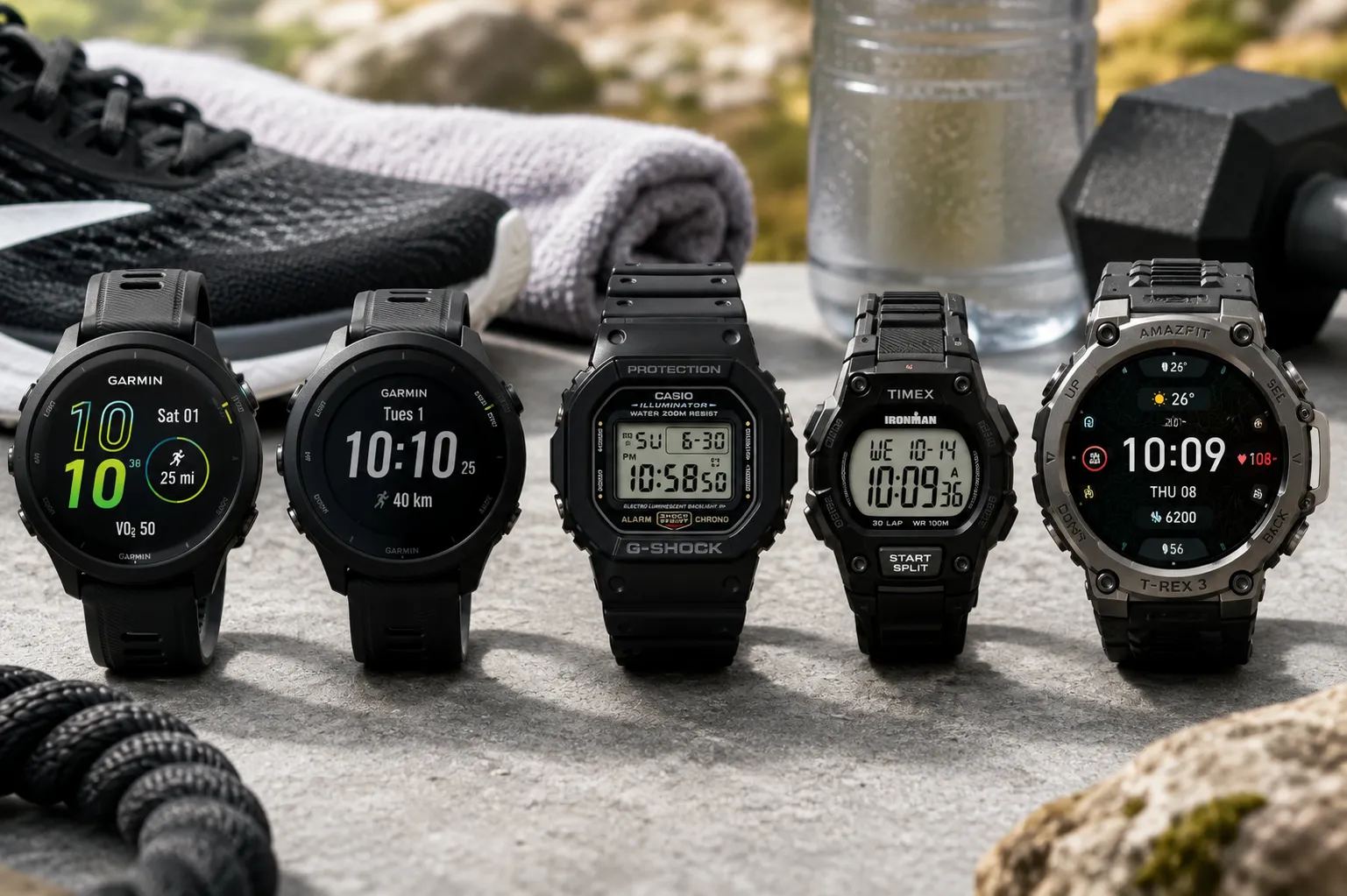 Mens sport watches for running, training, outdoor use, and daily wear