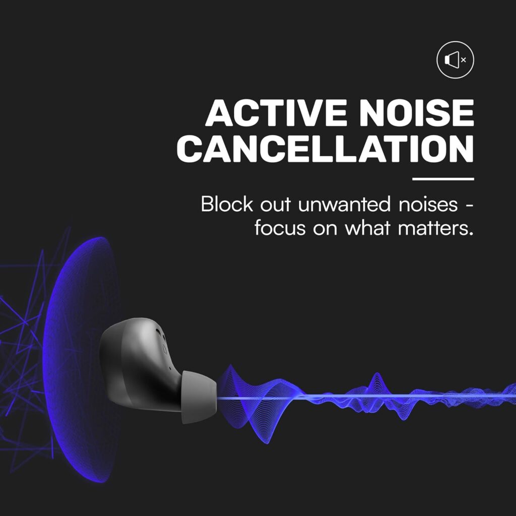 Raycon wireless earbuds with active noise cancelling for immersive listening