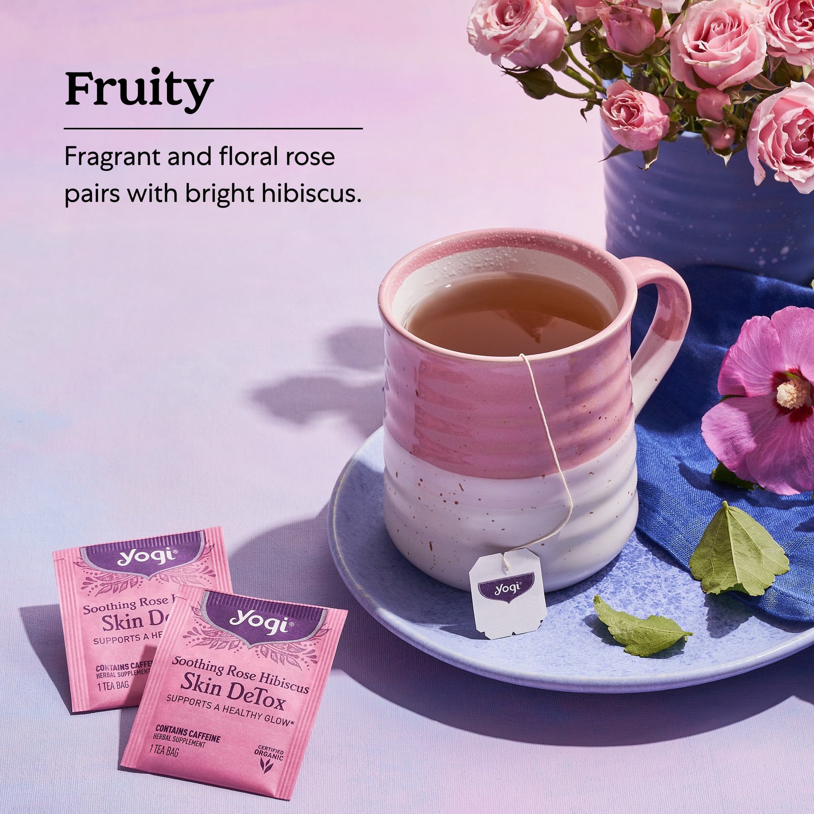 Detox tea colon cleanse with natural herbs to support digestion and regularity