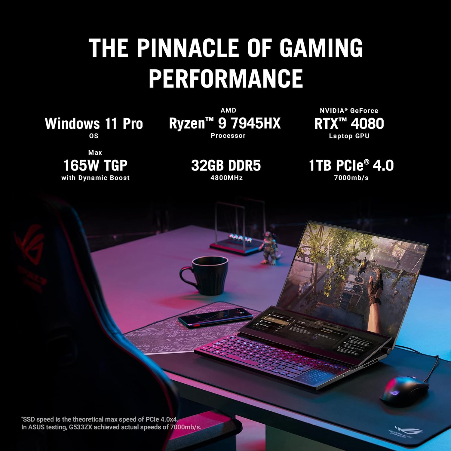 RTX 4090 laptop with ultra-fast performance and advanced graphics for gaming