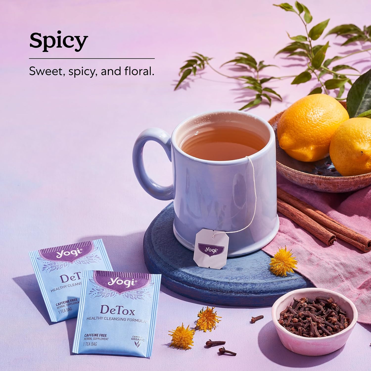 Yogi Detox Cleansing Tea herbal blend for natural cleansing and digestion support