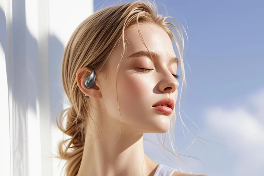 Miniso earbuds wireless Bluetooth design with compact charging case