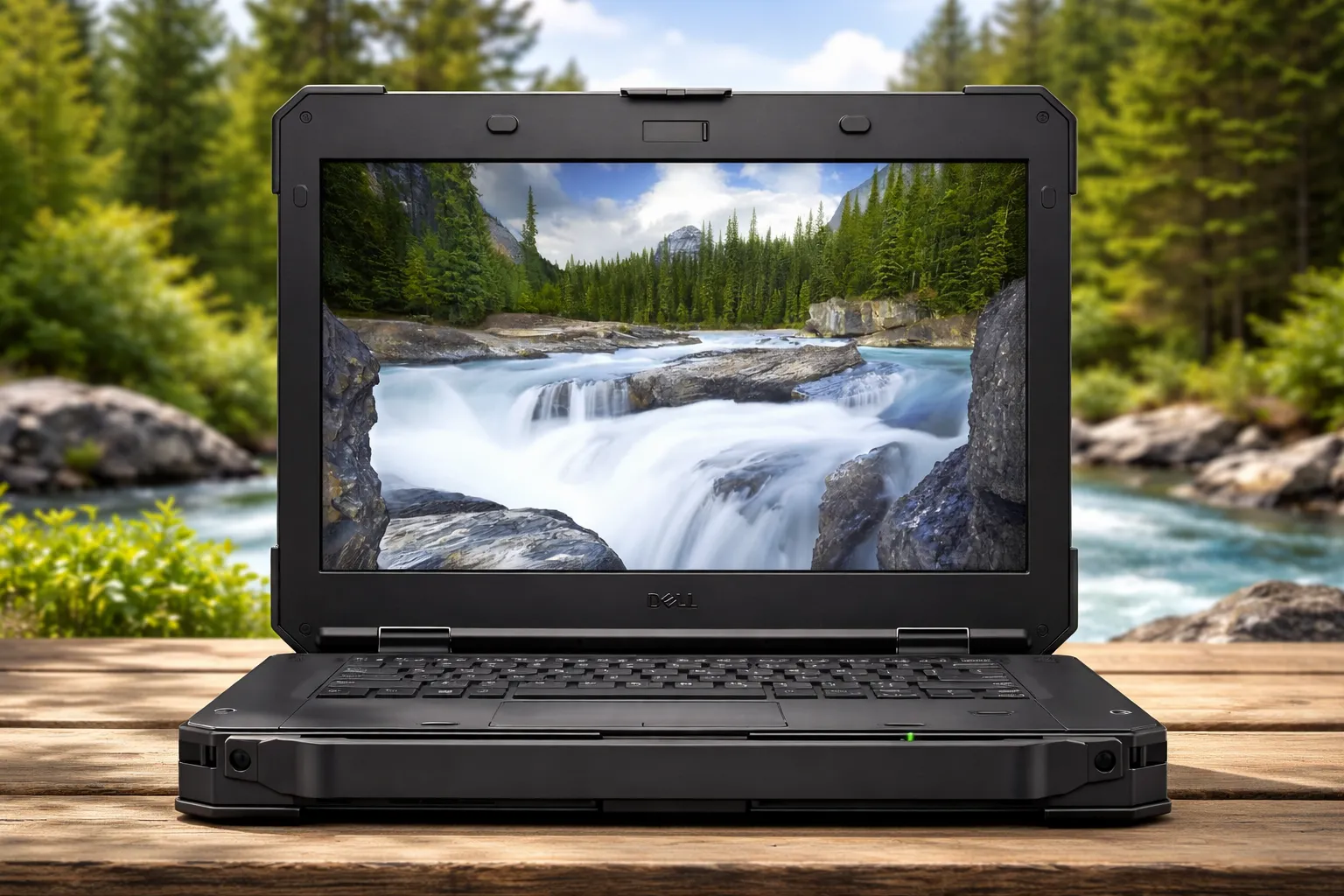 Dell rugged laptop designed for durability and performance in outdoor and demanding work environments
