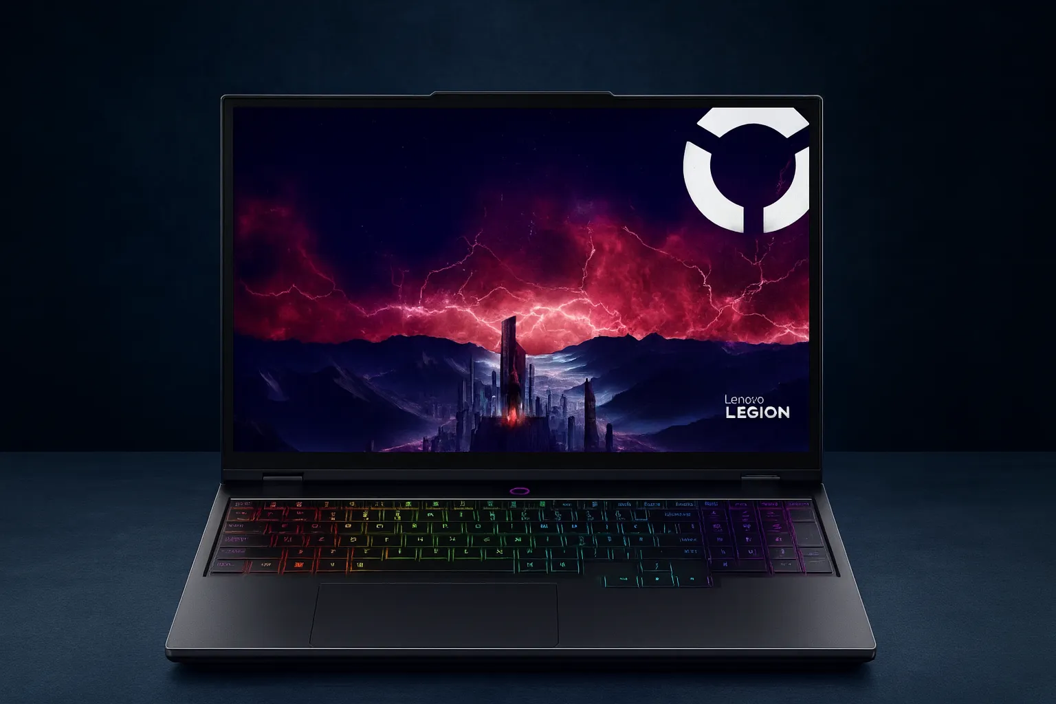 Lenovo Legion laptop with RGB keyboard and powerful gaming display