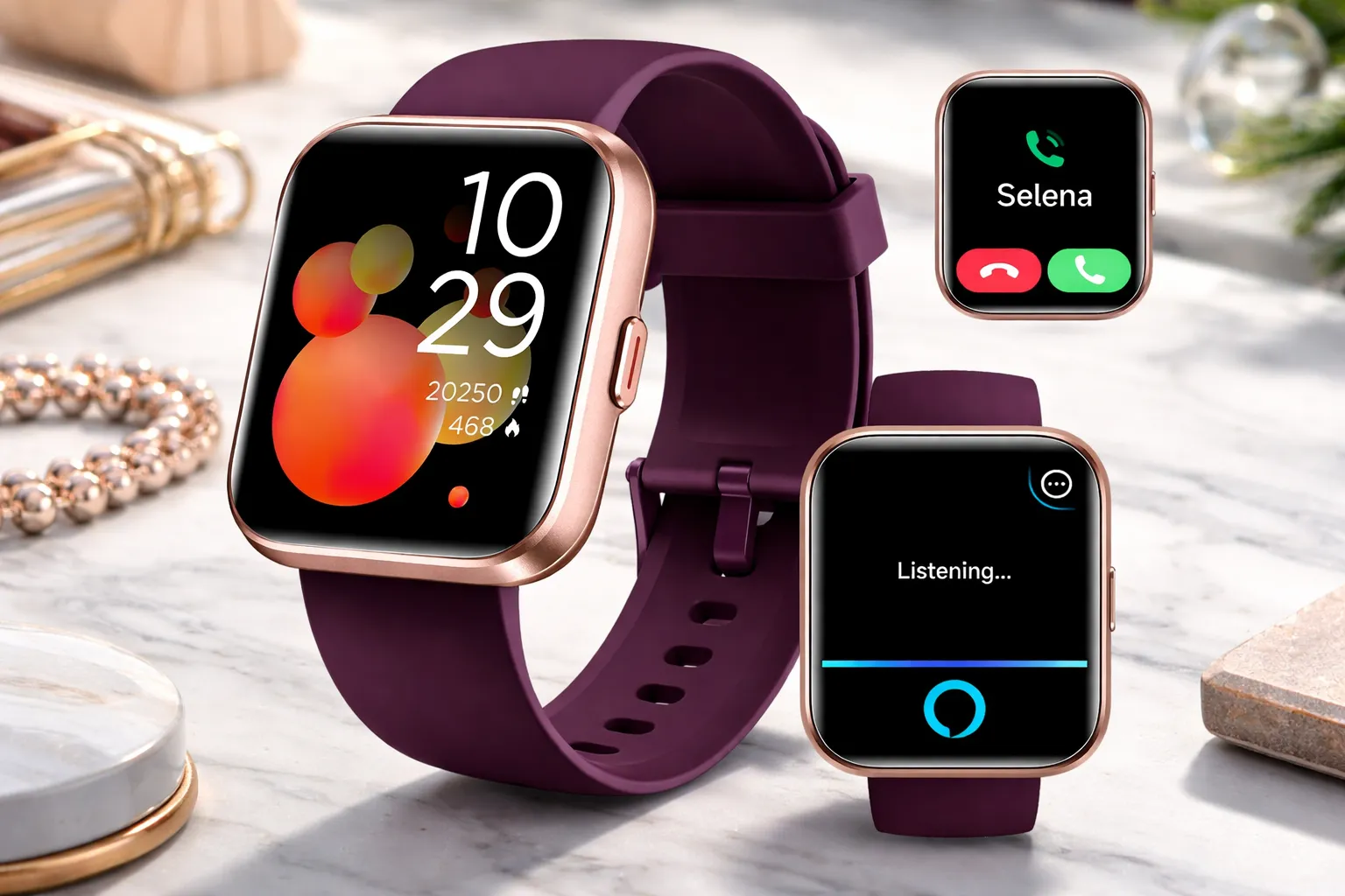 smartwatches for ladies with fitness tracking call alerts and health monitoring features