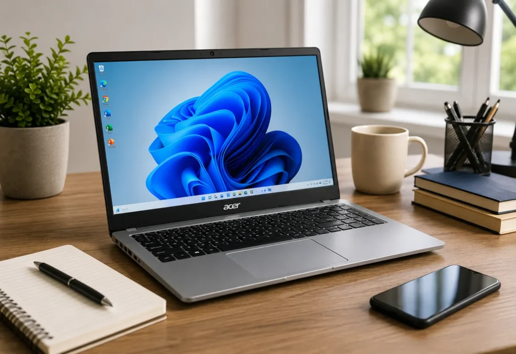 Acer Aspire 3 laptop review showing a budget laptop for school, work, and everyday tasks