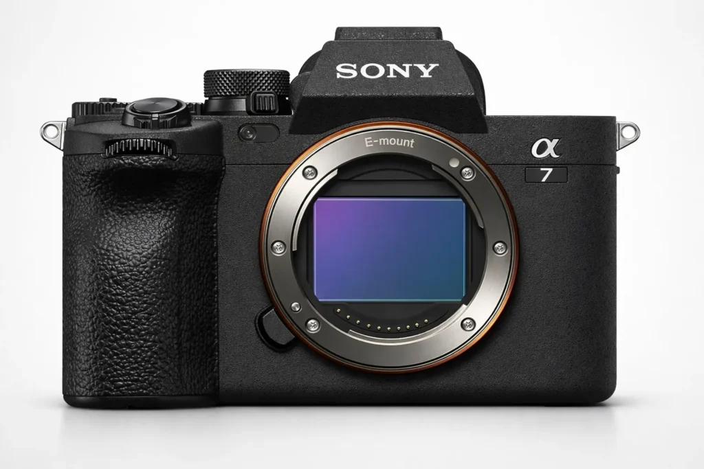 best camera for professional photography shown in a professional mirrorless camera body design