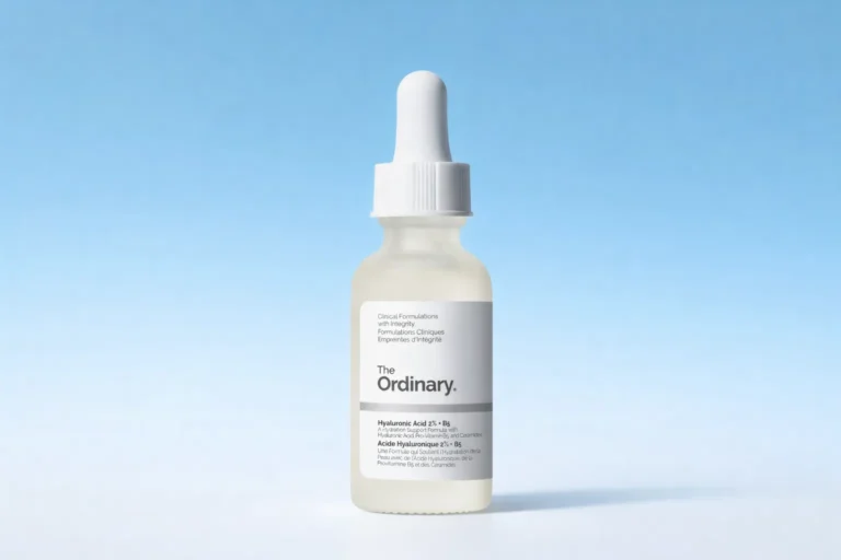 Best hyaluronic acid serum shown in a clean editorial product image