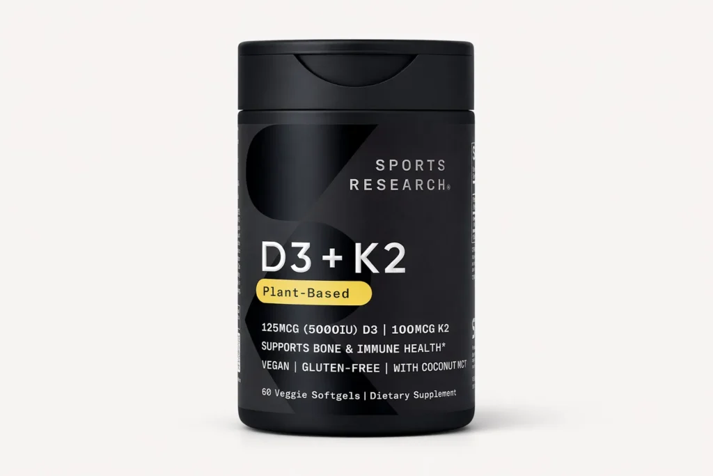 best vitamin d3 k2 supplement with plant-based d3 and k2 for bone and immune health