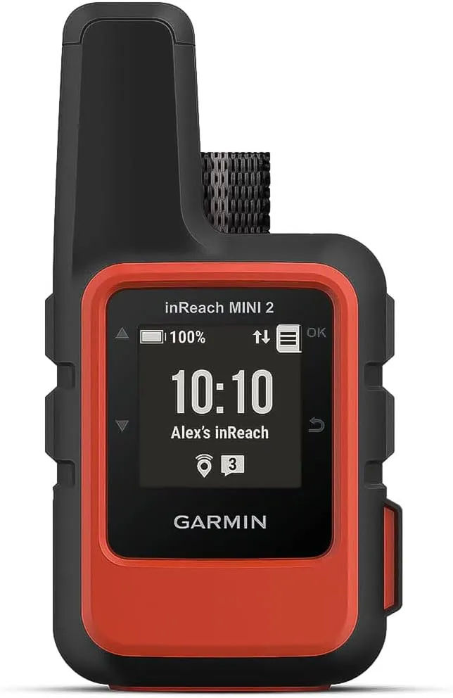 Garmin inReach Mini 2 lightweight and compact satellite communicator for hiking, emergency SOS, and outdoor navigation in orange