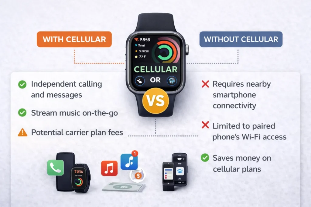 how to use smart watch – comparison of smartwatch with cellular and Bluetooth connectivity options