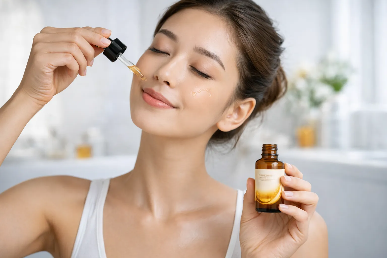 how often to use vitamin c serum daily skincare routine applying serum to face