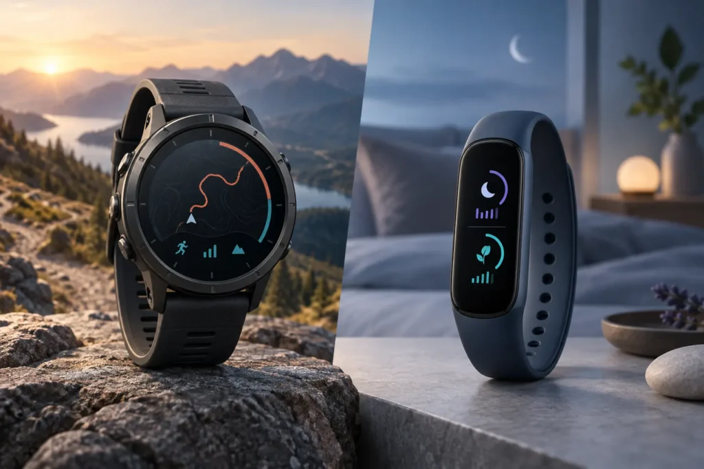 Garmin vs Fitbit smartwatch and fitness tracker comparison